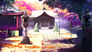 Phong Cảnh Anime Đầy Mê Hoặc với Cây Hoa Anh Đào — Anime đẹp Hình nền