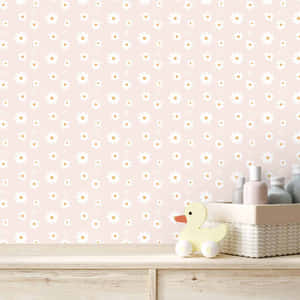 Phông Nền Hoa Cúc — Phong cách pastel hồng Hình nền