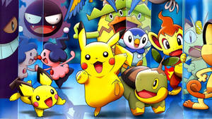 Hình nền Pikachu cùng các bạn Pokémon khác