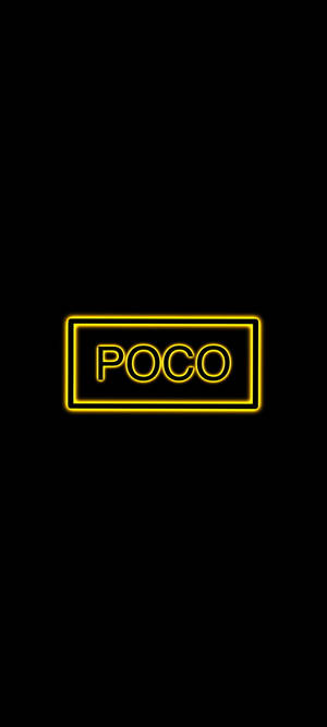 POCO X2 Phông Chữ Vàng — Oppo F29 Hình nền