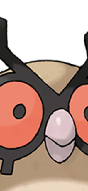 Cận mặt Pokemon Hoothoot — Tecno Spark 40 Pro Hình nền