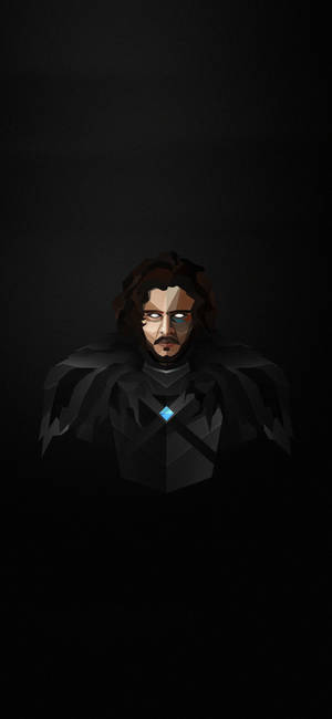 Hình nền polygon art Jon Snow — iPhone 17e Hình nền