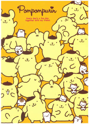 Hình nền Nhân Vật Sanrio Pompompurin — IQOO Pad5c Hình nền
