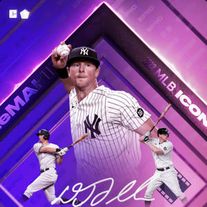 Poster màu tím của DJ LeMahieu — 1:1 Hình nền