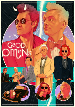 Hình nền Poster sáng tạo Good Omens — Oppo Pad 5 Màn Hình Mờ Hình nền