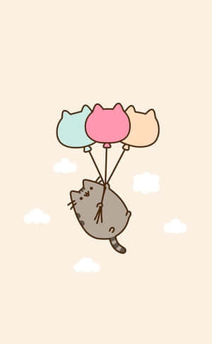 Phong cách Kawaii Dễ Thương — Mèo hoạt hình GIF Hình nền