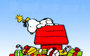 Hình nền Quà Giáng Sinh Snoopy — Snoopy giáng sinh Hình nền