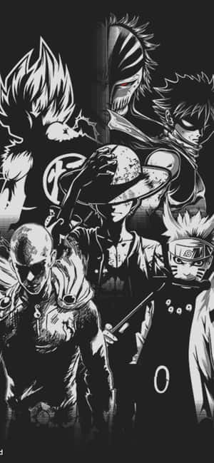 Luffy Black And White — Redmi Note 14S Hình nền