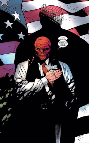 Hình nền Red Skull American Flag — Redmi Pad 2 Hình nền