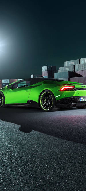 Redmi Note 10 Xe Lamborghini Huracán Màu Xanh Lá — Samsung Galaxy S20 Hình nền