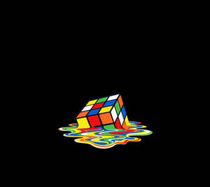 Hình nền AMOLED khối Rubik tan chảy.