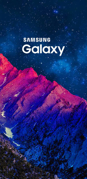 Samsung Galaxy J6 chiếu sáng những đỉnh núi lúc hoàng hôn — Samsung galaxy Hình nền
