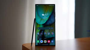 Samsung S23 Ultra với bút S Pen được trưng bày — Samsung galaxy s22 Hình nền