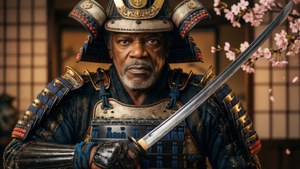 Samuel L. Jackson trong vai một chiến binh samurai dũng mãnh.