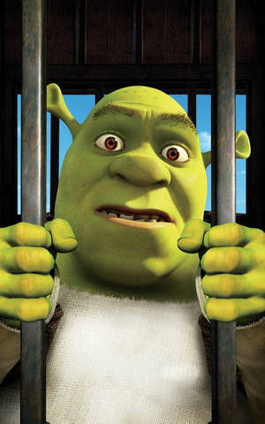 Hình nền Shrek trong lồng. — Redmi Pad 2 Hình nền
