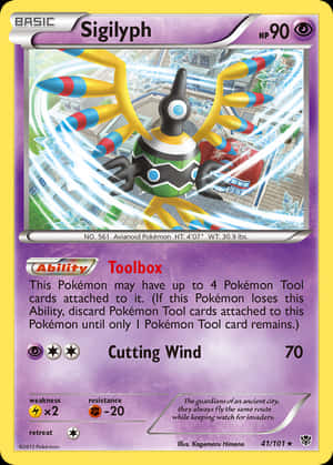 Sigilyph, chú Pokemon chim Tâm linh đầy mê hoặc với khả năng Toolbox. — Pokemon Hình nền
