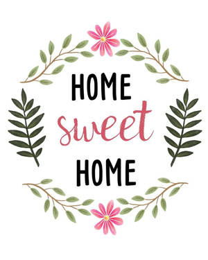 Hình nền Simple Home Sweet Home Logo — 4:5 Hình nền