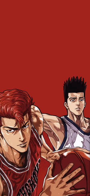 Hình nền Slam Dunk Sakuragi và Sendoh — iPhone 17 Hình nền