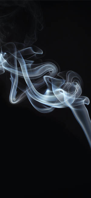Smoke On Black Apple Iphone Background — iPhone 16 Hình nền