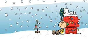 Hình nền Snoopy Giáng Sinh Charlie Tuyết — Giáng sinh vui nhộn Hình nền