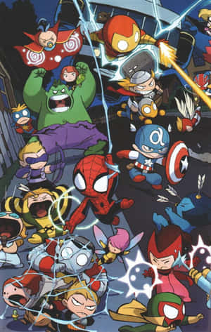 Iphone Nghệ Thuật Marvel — Tecno Megapad SE Hình nền