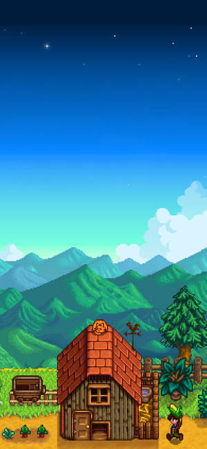 Hình nền Ngôi nhà 2D trong trang trại Stardew Valley — iPhone 17 Pro Hình nền