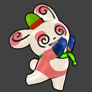 Spinda mặc đồ mùa đông — Pokemon Hình nền