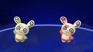 Spinda Sáng Bóng và Thường — Pokemon Hình nền