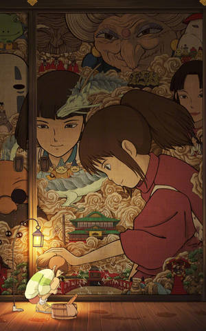 Hình nền Spirited Away trên di động — Galaxy Tab S10+ Hình nền
