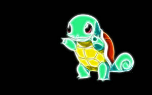 Squirtle Xanh Neon Phong Cách Pokemon