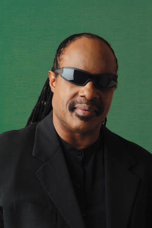 Stevie Wonder Nền Xanh Lá — Xiaomi Pad 7S Pro 12.5 Hình nền