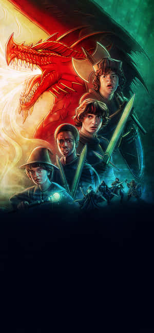 Stranger Things Dungeon And Dragons — Redmi Note 17 Hình nền