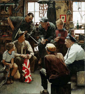 Ảnh Norman Rockwell — Galaxy Z Flip 8 Hình nền