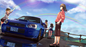 Hình nền xe Subaru WRX anime — Anime xe hơi Hình nền