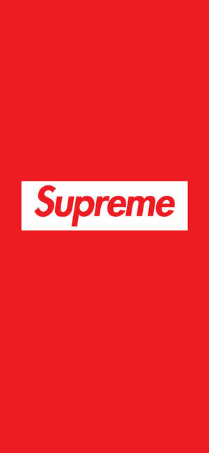 Logo Supreme đỏ đơn giản — iPhone 15 Pro Hình nền