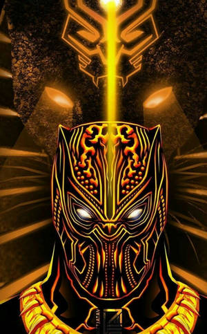 Hình nền Tranh Nghệ Thuật Killmonger Báo Đen — RedMagic Astra Hình nền