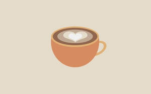 Tách Cappuccino Phong Cách Tối Giản — Tối giản thẩm mỹ Hình nền