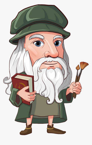 Hình nền nghệ thuật đồ họa Leonardo Da Vinci — Galaxy Tab S11 Hình nền