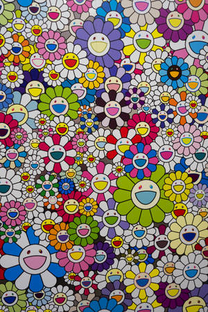 Takashi Murakami Mặt cười 4K — Xiaomi Pad 7S Pro 12.5 Hình nền