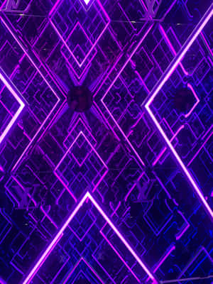 Nền Neon Tím — iPad Pro Hình nền