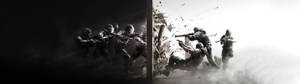 Hình nền màn hình kép tom clancy rainbow six siege. — 32:9 Hình nền