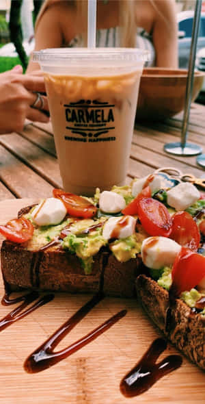 Hình ảnh ẩm thực thẩm mỹ — Pixel Fold Hình nền