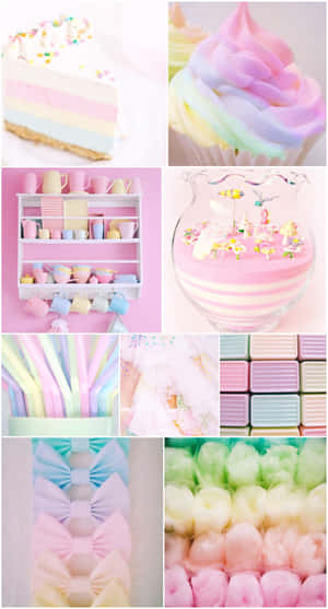 Nền Cầu Vồng Pastel — Phong cách cầu vồng pastel Hình nền