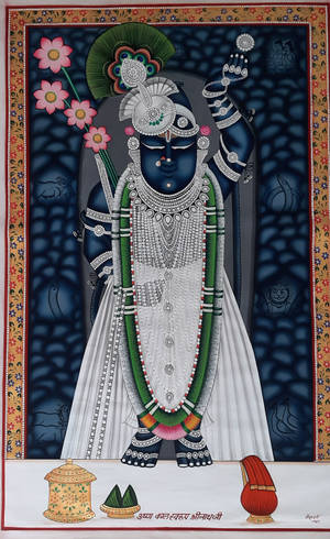 Thần Shrinathji Xanh — Galaxy Tab Active5 Hình nền