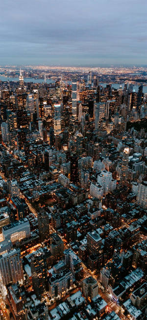Thành phố New York IPhone X Khu vực từ trên cao — iPhone 18 Hình nền
