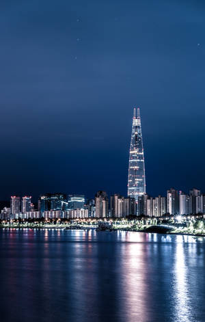 Hình nền Tháp Lotte Seoul. — Galaxy Tab Hình nền