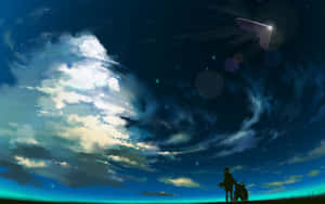 Thế giới Anime Huyền ảo Dưới Bầu Trời Sao — Anime đẹp Hình nền