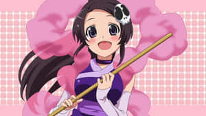 The World God Only Knows Kẹp Tóc Hình Đầu Lâu — Hồng anime aesthetic Hình nền