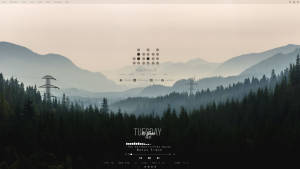 Thiết kế Rainmeter Rừng và Núi — Rừng Hình nền