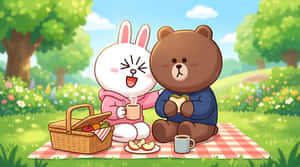 thỏ,gấu,thỏ con,dã ngoại,công viên,ngoài trời,thiên nhiên,mùa hè,tình bạn,dễ thương,kawaii,minh họa,hoạt hình,phong cách sống,thư giãn,đồ ăn,bánh sandwich,cà phê,mùa xuân,nắng